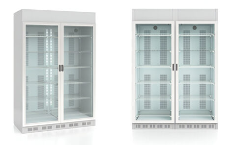 Varuautomat med dubbeldörrar